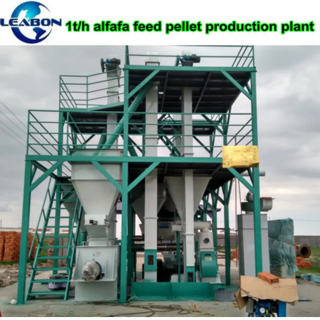 2-3t/H Complete Cattle Sheep Poultry Feed Pellet Production Line Processing Extruder Machine