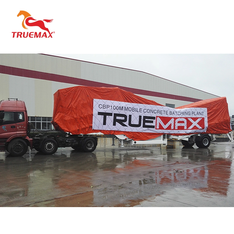 Высокое качество миксер Truemax конкретные Mchinery Тпб100M для мобильных ПК цемента заслонки смешения воздушных потоков конкретные свойства предприятие по продаже оборудования