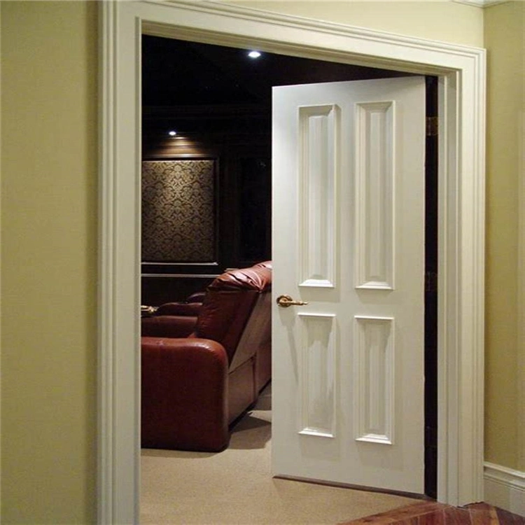 Interior Bedroom Veneer MDF Wooden Timber Door Modern Walnut Solid Wood Doors