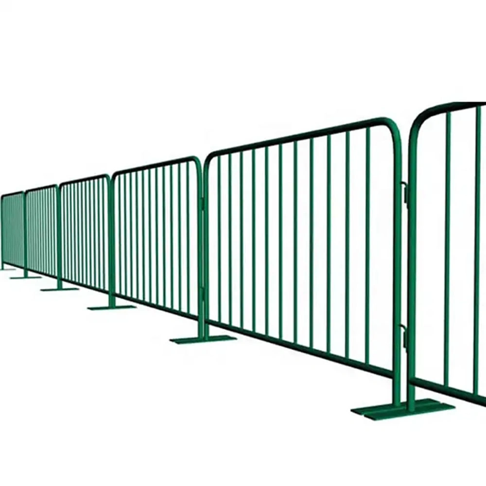 Traffic Road Safety Barrier Steel Barricades with Bridge Base Crowd Control Access Control Fencing