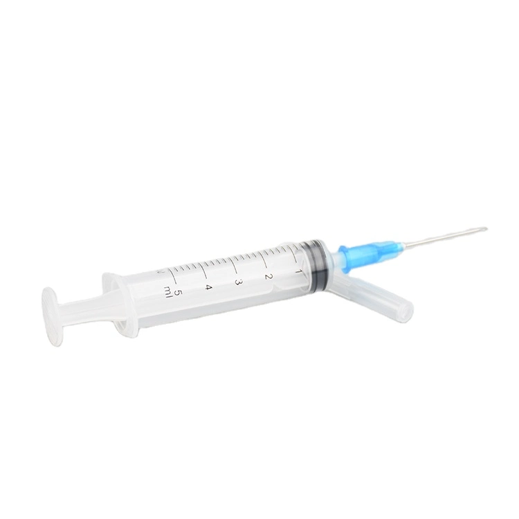 Medical Disposable Pharmaceutical Injection Syringe 5ml with Injection Needle