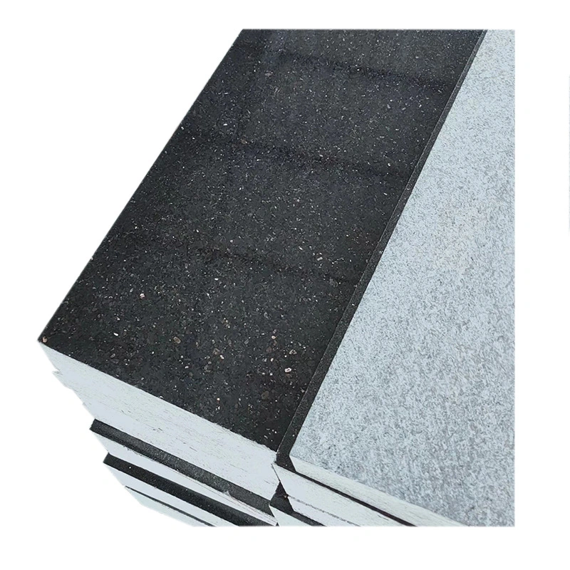 Comptoir de taille personnalisée Galaxy Big Granite Black matériaux de construction de dalle Dalle de carreaux de granit avec revêtement de sol en pierre noire