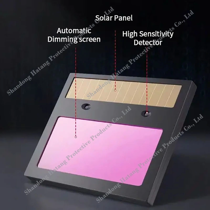 Solar Auto-Verdunkelung Schweißmaske Filterlinse, Automatische Verdunkelung Horizontale Filter, Schweißen Frontabdeckung Maske Brille Linse