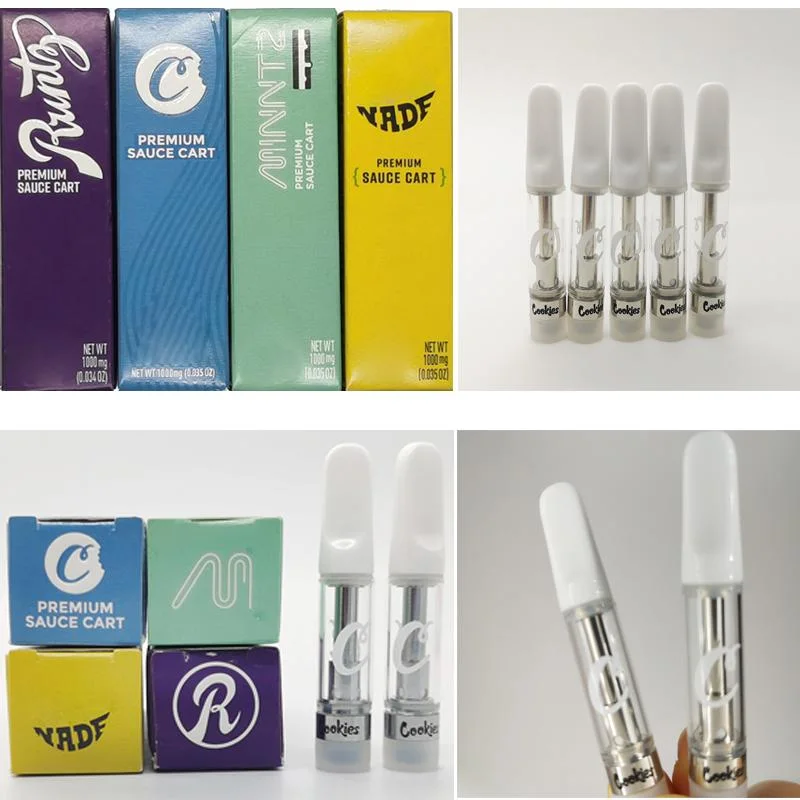 Cookies Newest Packaging 0.8ml 1.0ml 510 Thread Coil D8 Vape Pen Disposable/Chargeable E Cig Device Empty CB/D Extract Distillate Oil Cartridge Carts Vaporizer