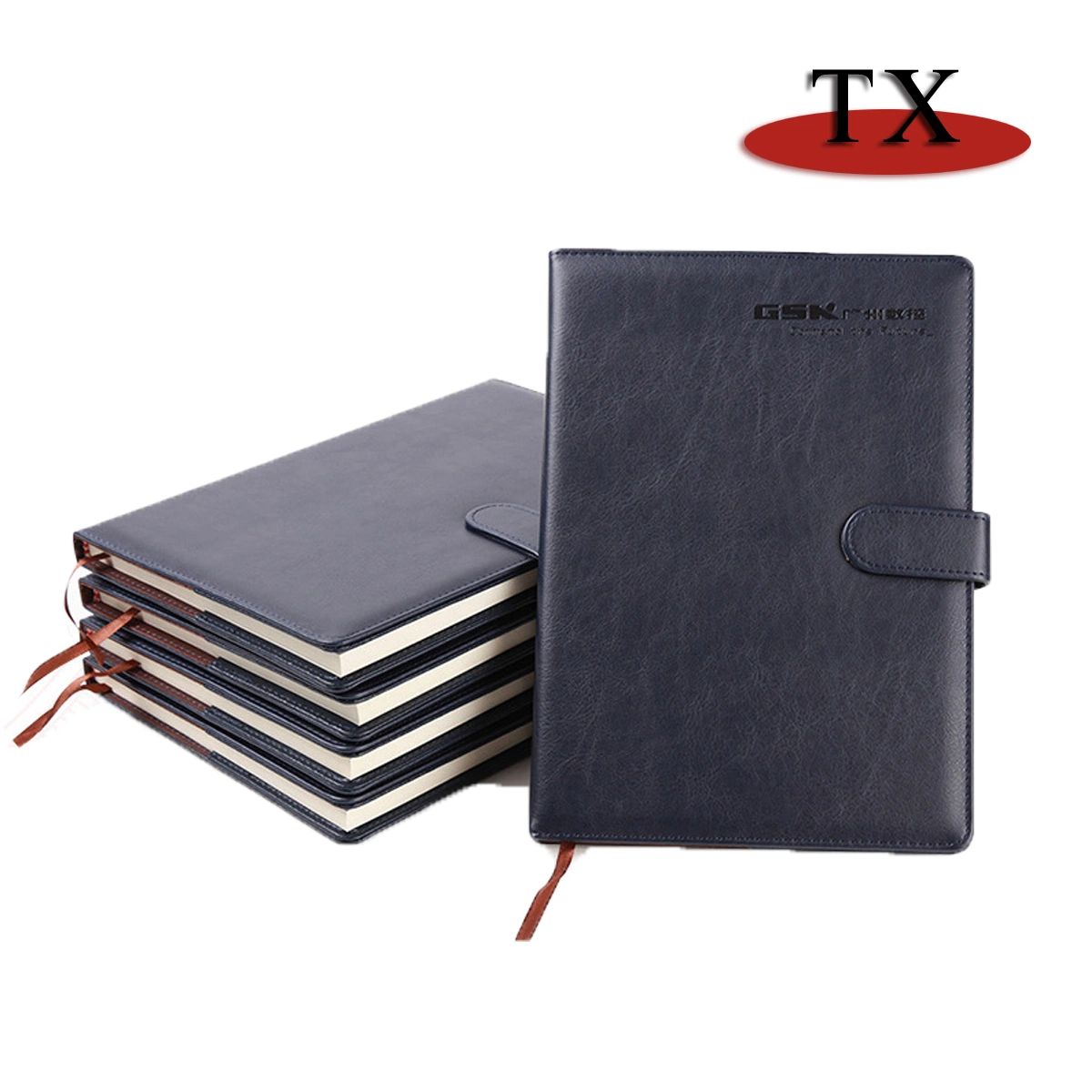 Pu cuir Notebook Manufacturers logo personnalisé papeterie de bureau