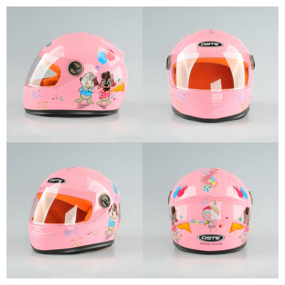 Motorcyle Full Face Helmets for Kids, Children in PP Materials