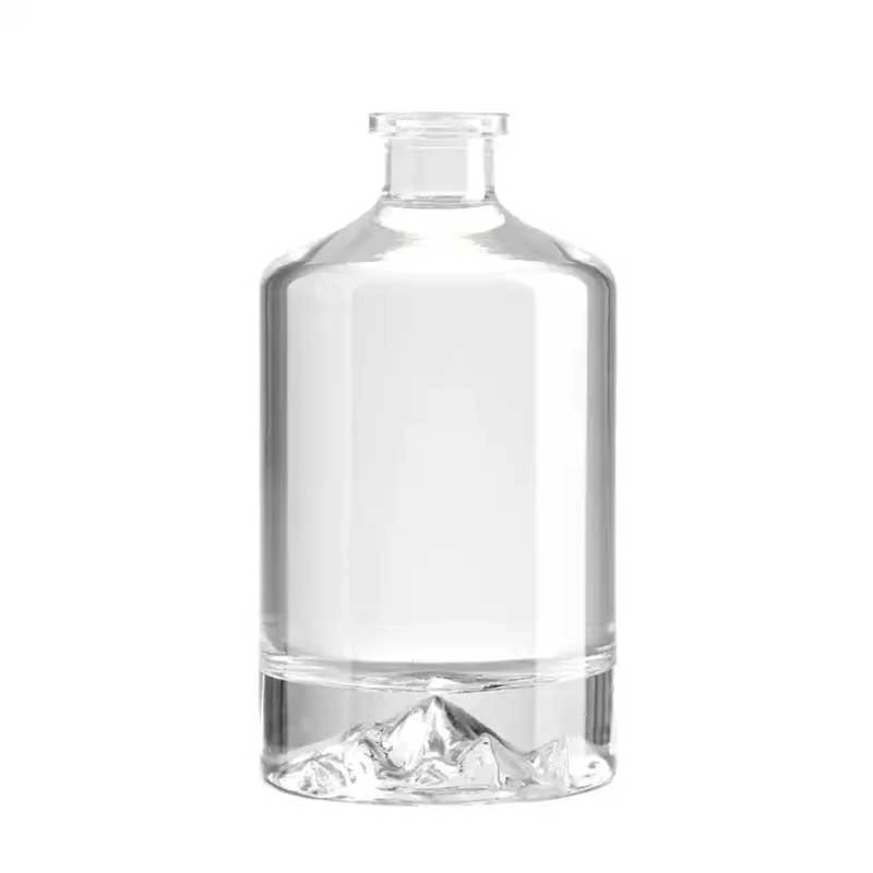 Empty Unique Hot Selling Hexagon Whiskey Glass Bottle, High quality/High cost performance  Glass Bottle 700ml Gin Empty Glass Bottle Bottle Glass Bottle with Cork 500ml