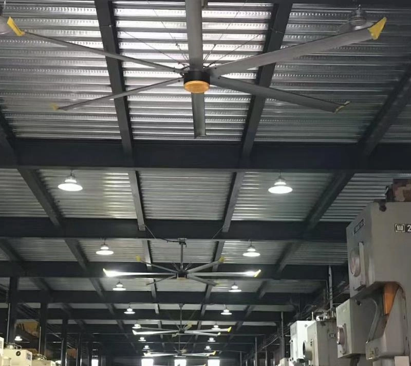 5.5-7.3m de la sincronización del motor de imán permanente Hvls techo Industrial de escape del enfriador de aire Ventilador de techo