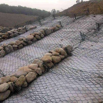 Корзина из сетки для проводов Gabion для тяжелых условий эксплуатации, изготовленная на заводе, с покрытием из ПВХ Габион-бокс, удерживающая стенка габиона