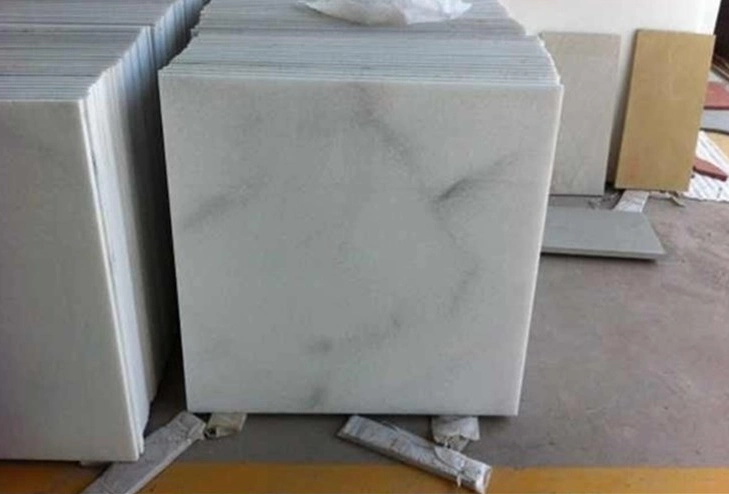 China Crystal White Marble Floor Tiles para Baño/Cocina/Hogar/Comercial/Hotel