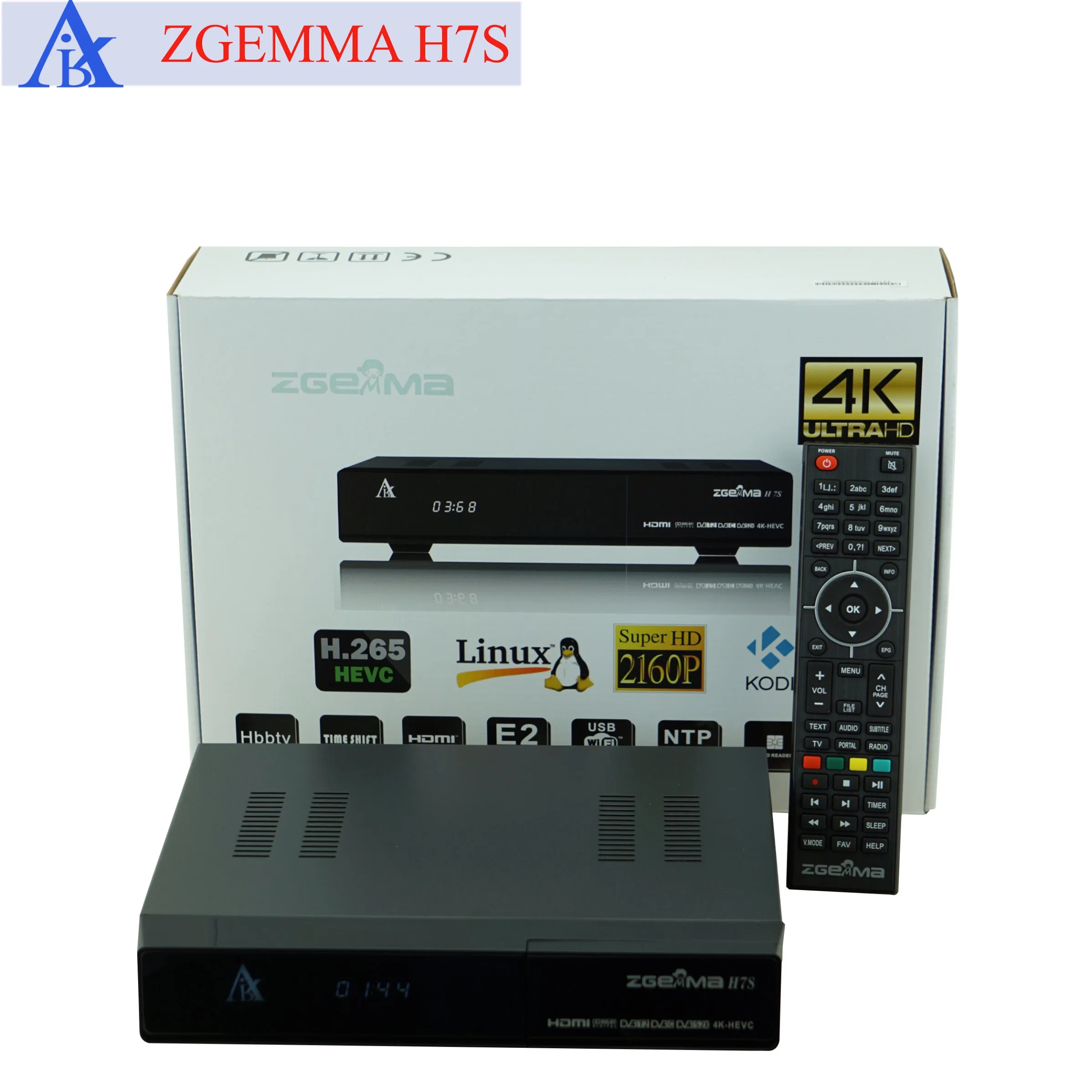 Zgemma H7s ЗСТ (свободно) Цифровой спутниковый ресивер DVB-S2/S2X+ DVB-T2/C-тюнеры