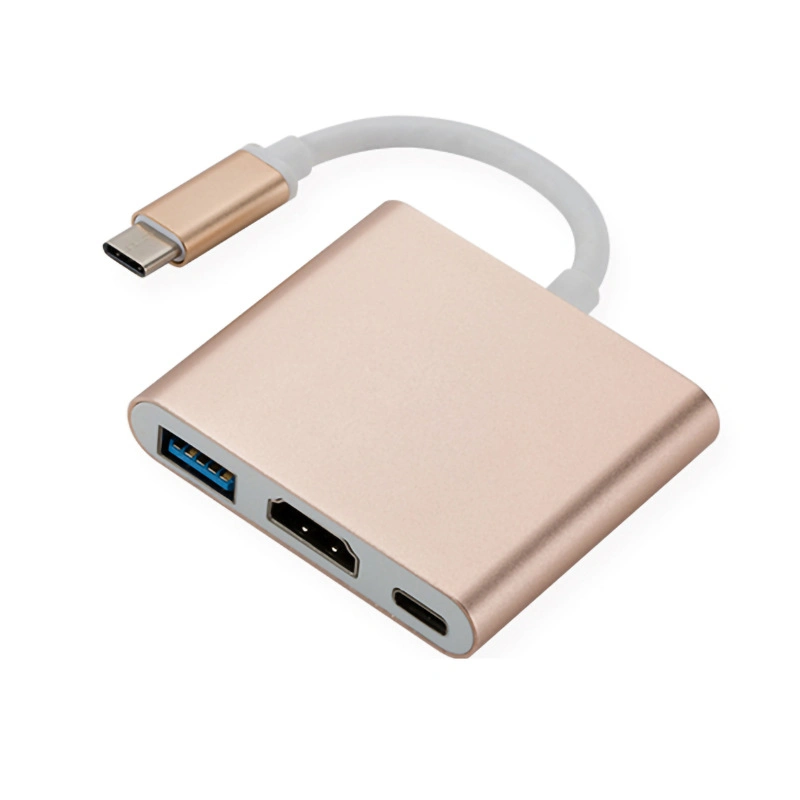Tipo C 3-en-1 Multifunción de acoplamiento USB Hub Converter