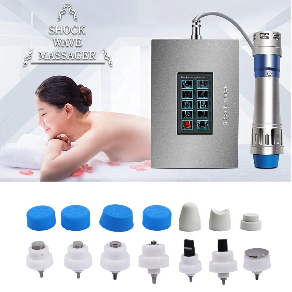 Mini Home Use Shockwave Equipment Electromagnetic Extracorporeal Shock Wave Therapy Tennis Body Massager