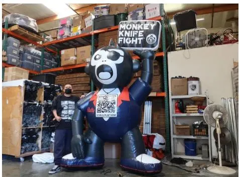 2023 novo Animal insuflável gigante da Fireworks Gorilla para venda