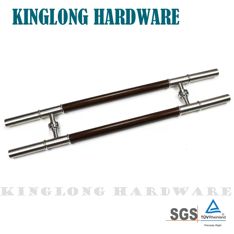 High quality/High cost performance  Stainless Steel Splicing Wooden Gold Glass Door Pull Handles for Hotel