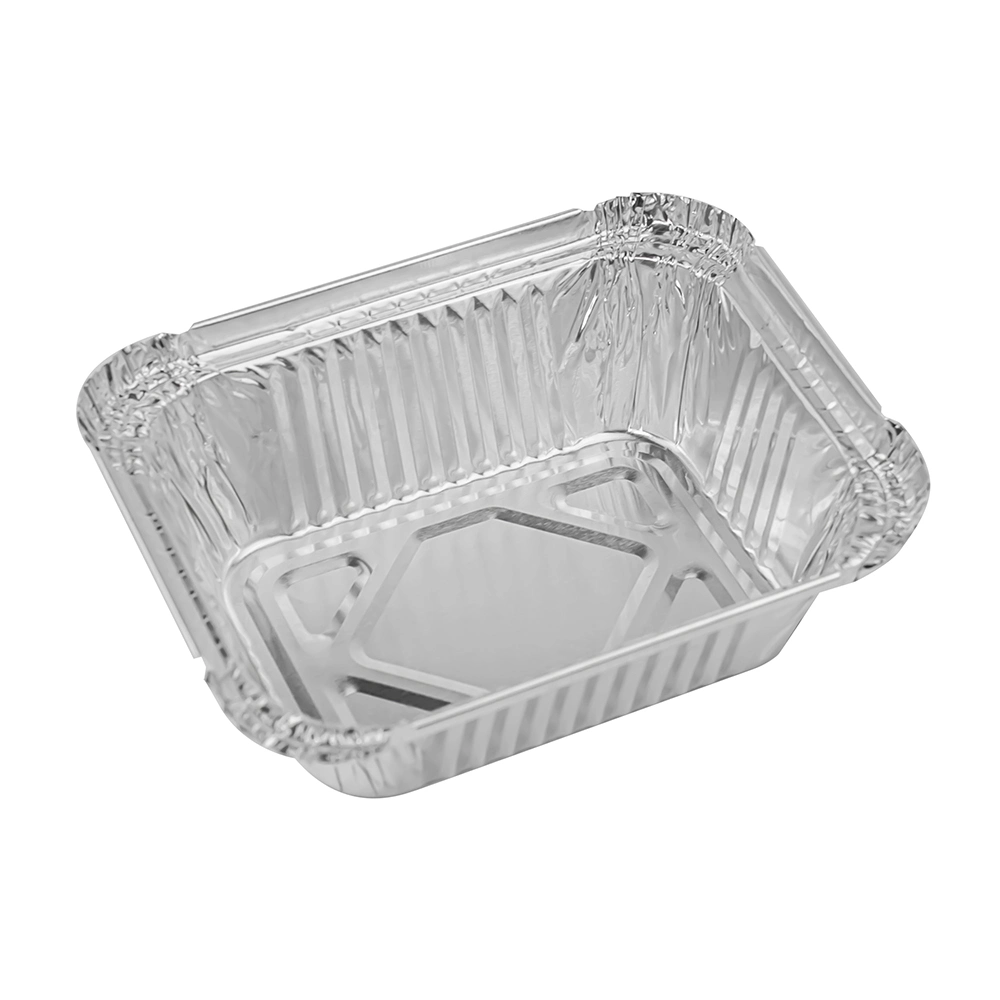 Kleinhaushalt Einweg-Folie Fast Food Box C5 8325 Lebensmittel Aluminiumfolie mit Deckel