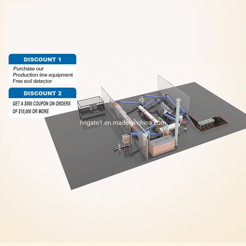 Gate 8-15t/H Manufacturers Calcium Nitrate Making Machine NPK Fertilizer Production Line