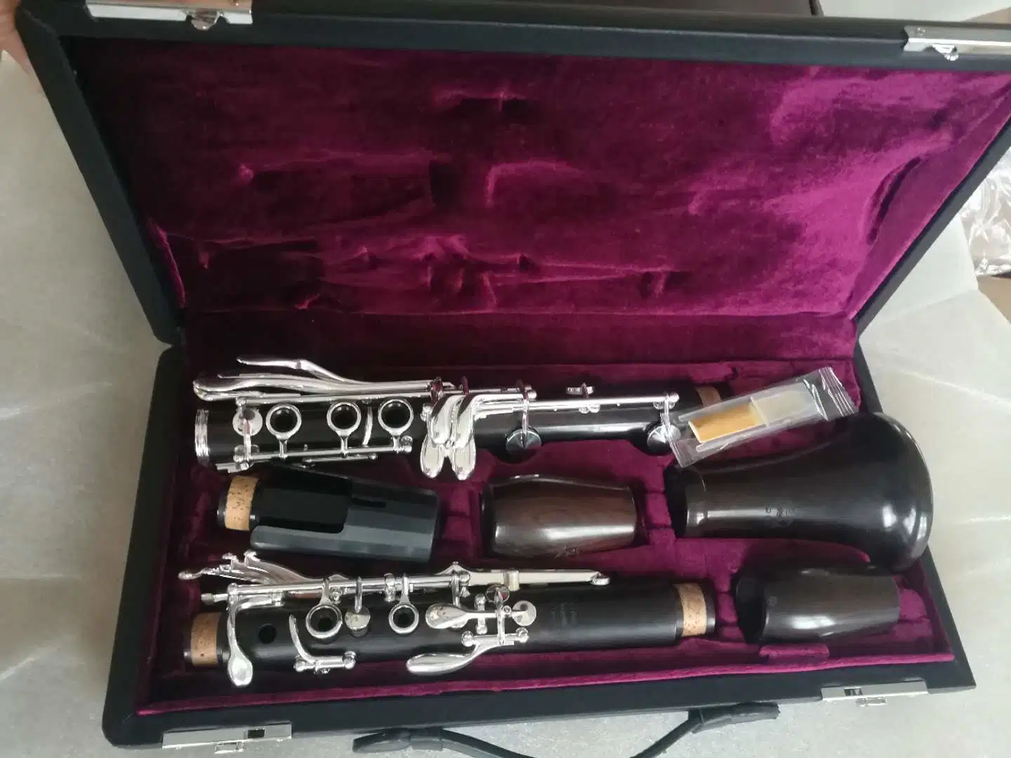 Professional madeira de ébano um clarinete