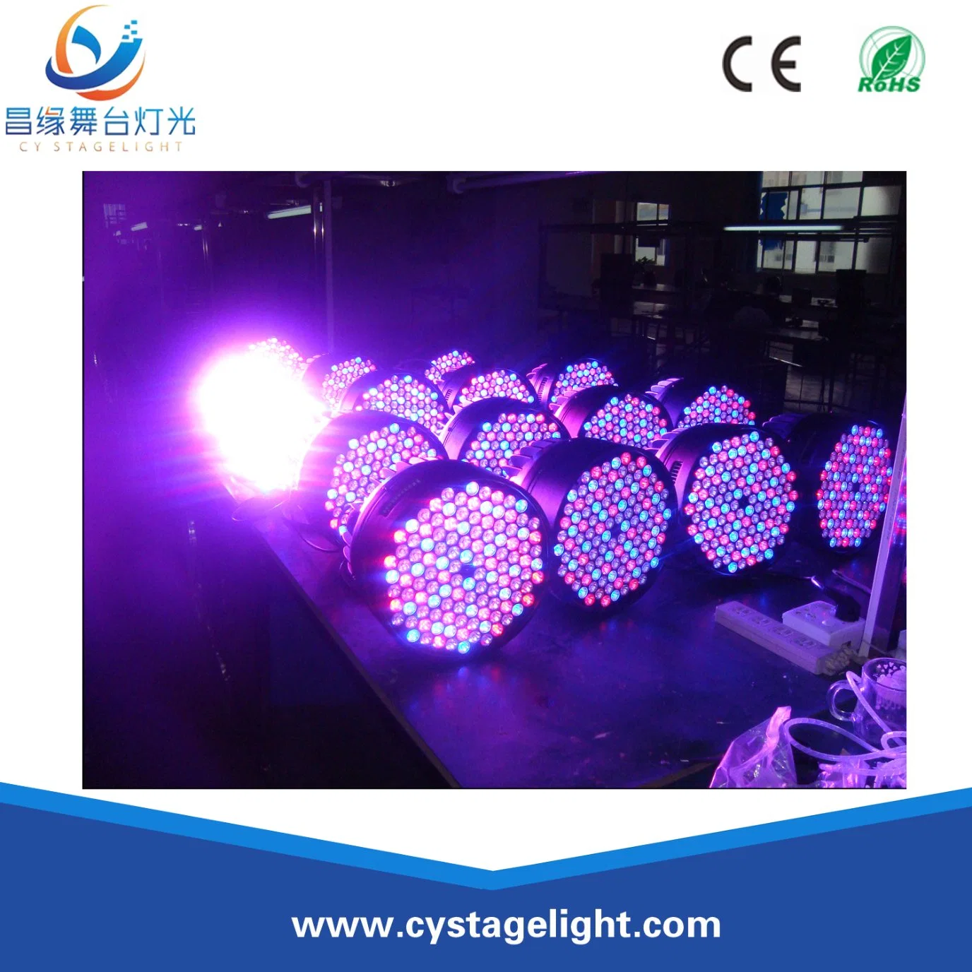 120*3W RGB LED PAR Can Stage Effect Light for Disco/Video/Movie/TV/Studio