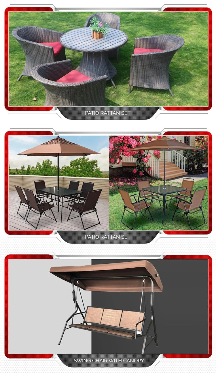 Outdoor Home Garden Long Table Steel Retangular Table for Garden