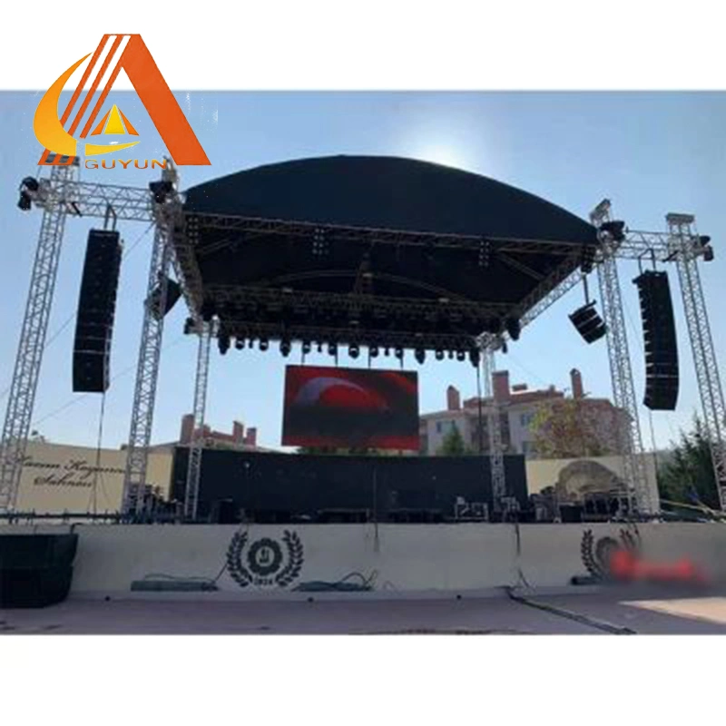Easy Portable Exhibition Aluminum Stage Curved Truss System for Display