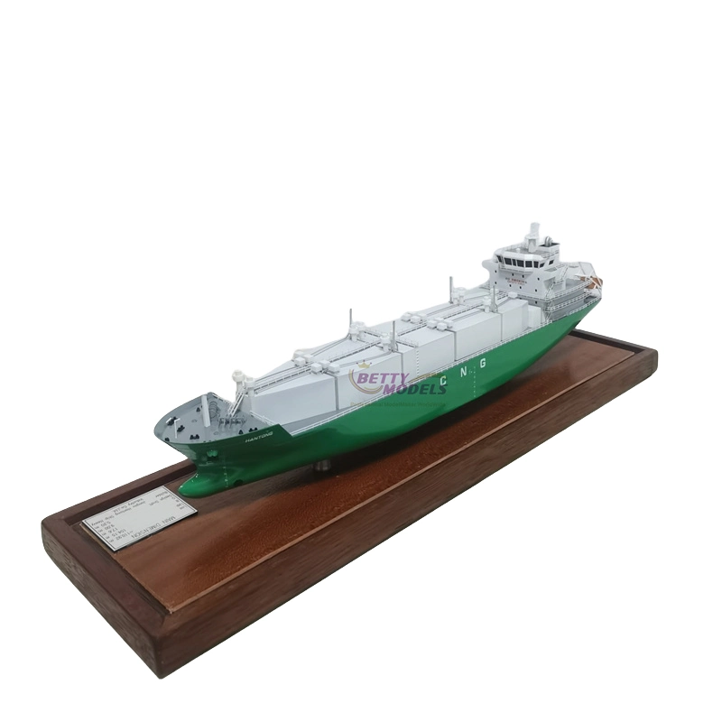 Professional CNG Ship Boat Scale Model Custom 3D Physical Container Vessel Model