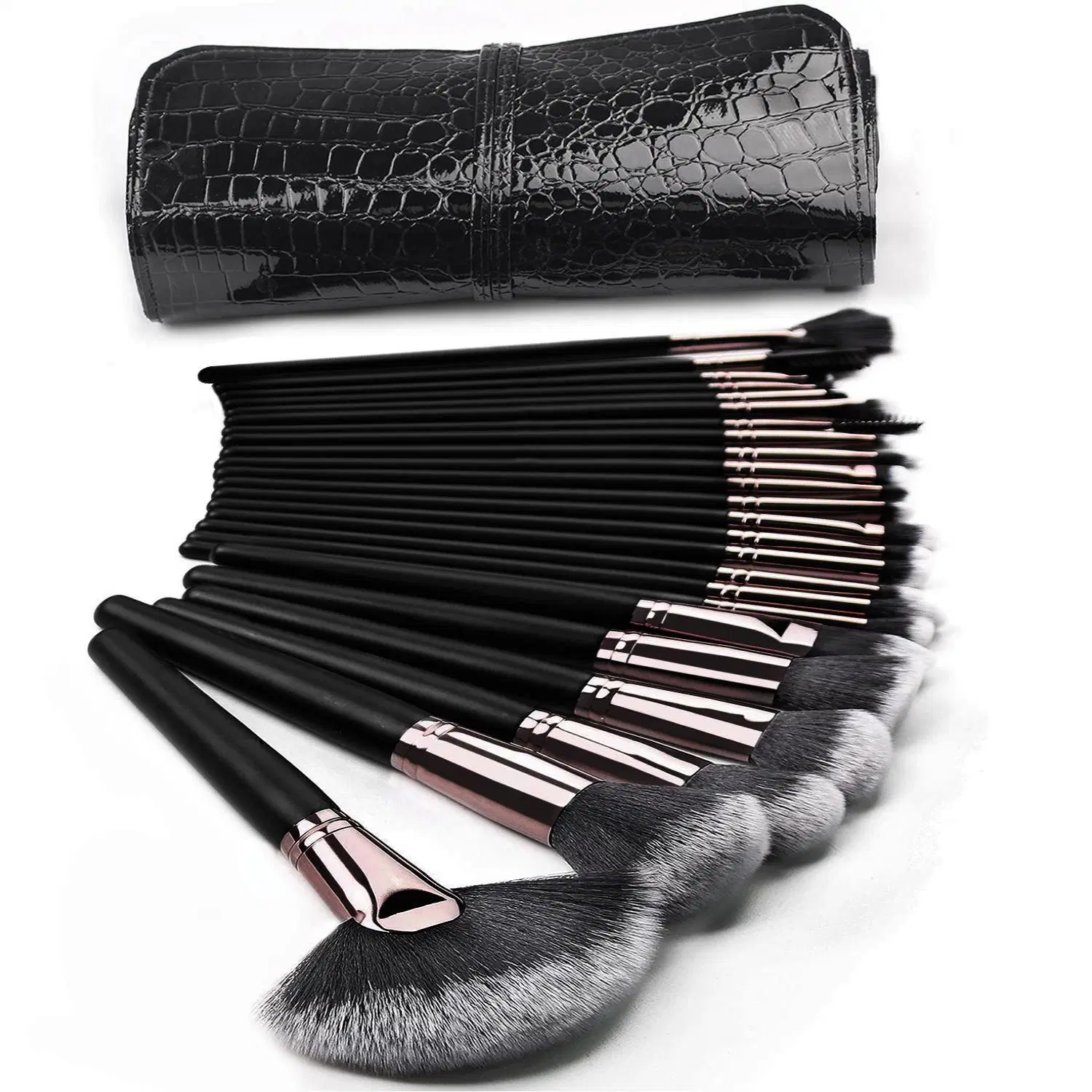 Yaeshii Popular Makeup Brushes Kit 10PCS 24PCS Set PU Bag Foundation Blending Blush Eyeliner Shadow Brow Makeup Brush