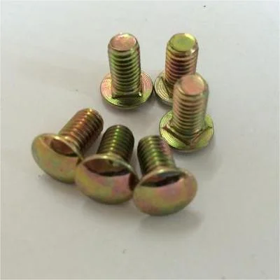 M8X35/40/45/50 DIN603 Carbon Steel B16 C20c Rainbow Colour Zinc 8.8 Full Thread Carriage Bolt