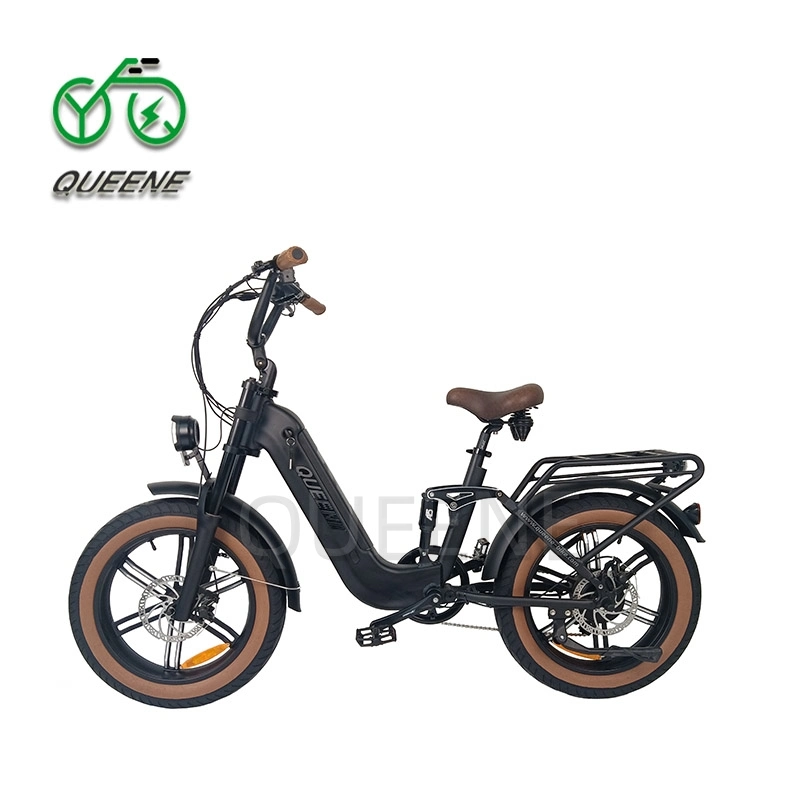 Queene Nueva llegada 48V500W750W de desplazamiento en bicicleta eléctrica vehículo eléctrico Con suspensión doble