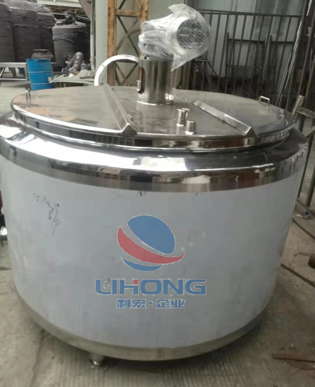 Stainless Steel Ice Cream Heating and Cooling Vessel