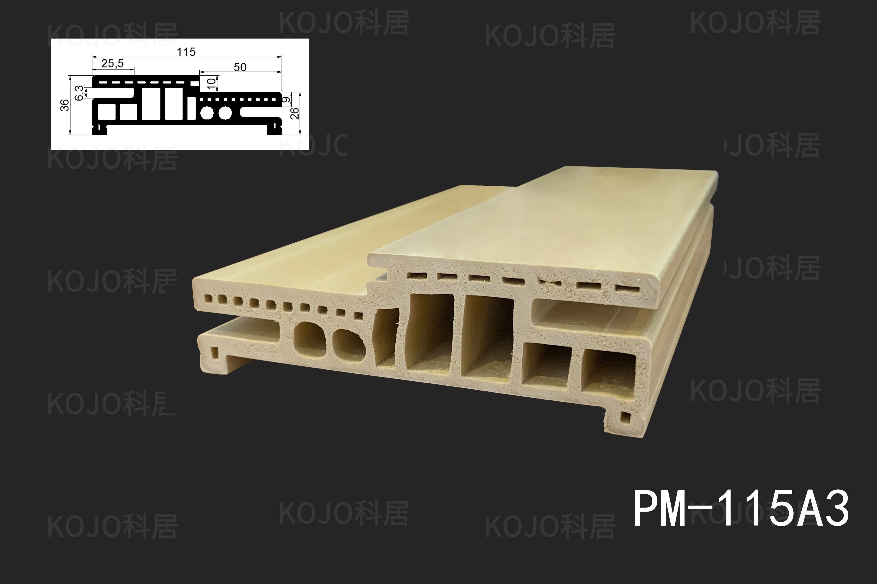 High-Quality WPC Frame Suitable for 45mm Thickness WPC Door