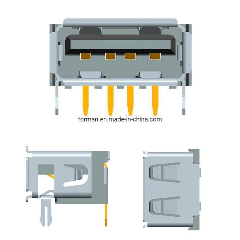 Câble HDMI USB AF 2.0 cartes SD à clé femelle RoHS Connecteur USB