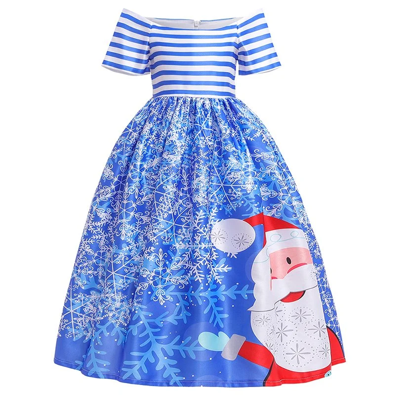 New Christmas Dress Baby Wear Puffy Girls Party Garment Hot Sell