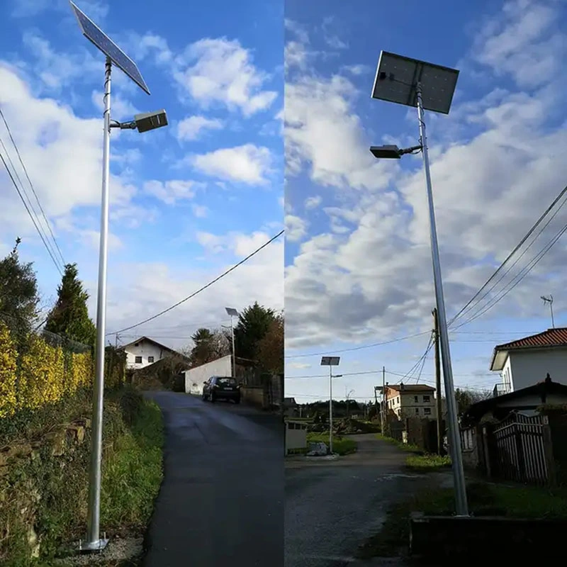 2023 Newest All in One IP65 Lithium Battery Powered Smart Self Cleaning Solar Street Light 50W/80W/100W LED Street Light