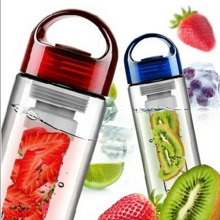 Customized Clear PC Plastic Fruit Fusion Water Bottle