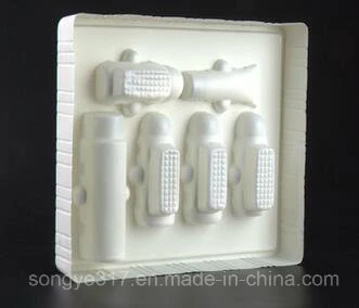 White PS High quality/High cost performance  Flocking Blister for Cosmetics