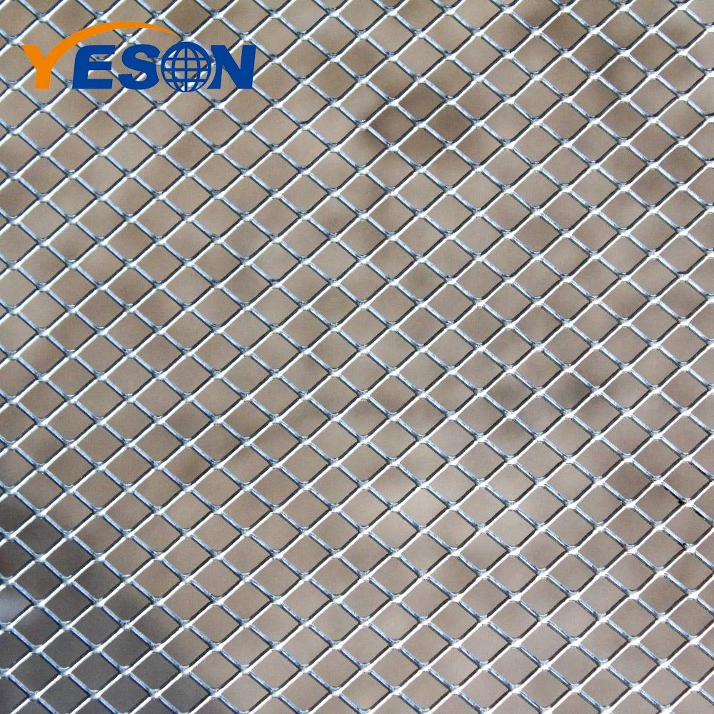 Customized Suspended Ceiling Facade Cladding Decorative Aluminum Expanded Metal Mesh