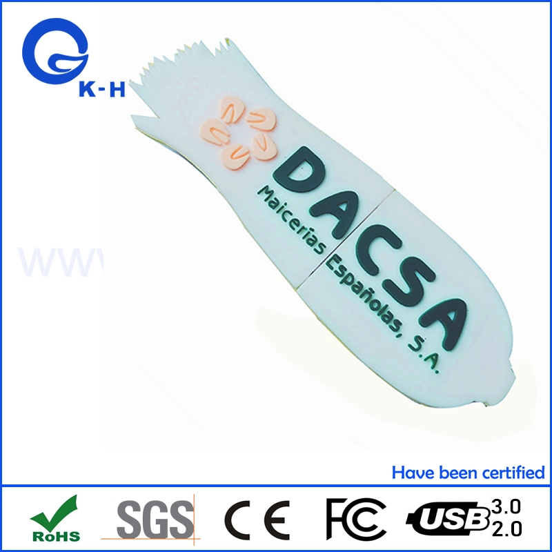 PVC Custom Logo USB 2.0 3.0 Key 32GB 64GB 8GB