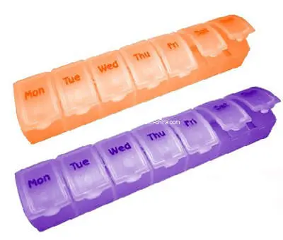 Medical Plastic Pill Box 7 Compartments Pill Box