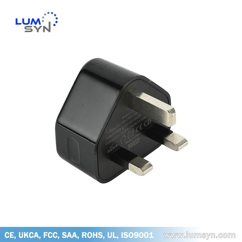 25W UK Compact Mains Charger