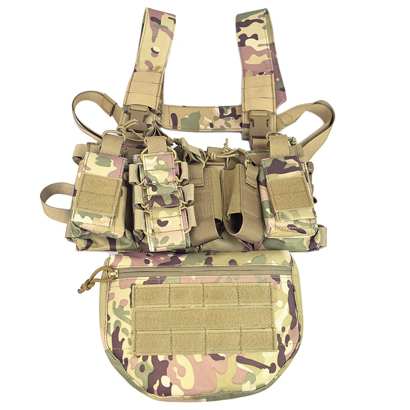 Custom Mil Tactical Vest Lightweight Quick Release Outdoor Game Hunting Bag Tactical Chest Rig with Magazine Pouch