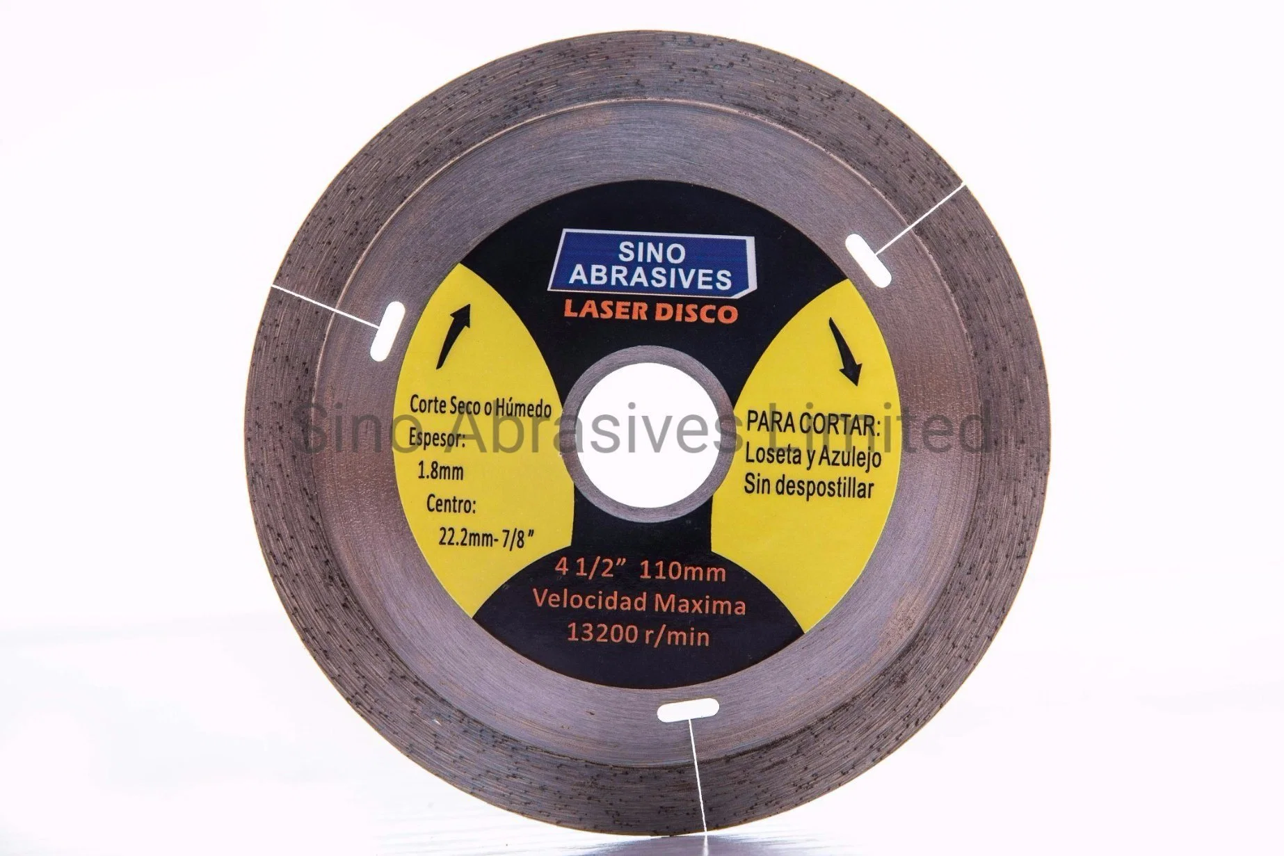 Lazered Turbo Type Dry Diamond Saw Blade for Ceramic Cutting