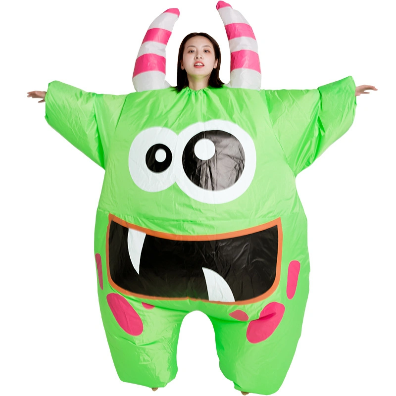 Nouveau design Parent-Child partie mignon drôle bizarre les performances des costumes Cosplay caricature adulte grande bouche Monster Costume gonflable