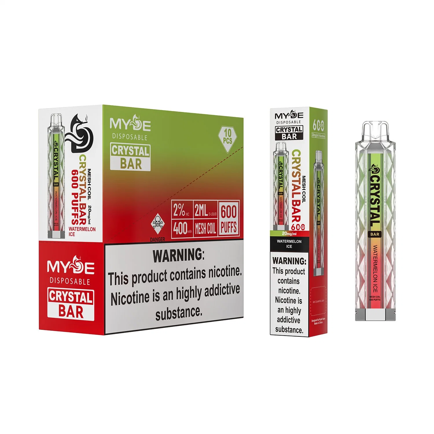 Großhandel Einweg Vape Mesh Coil E-Zigarette mit 600 Puffs