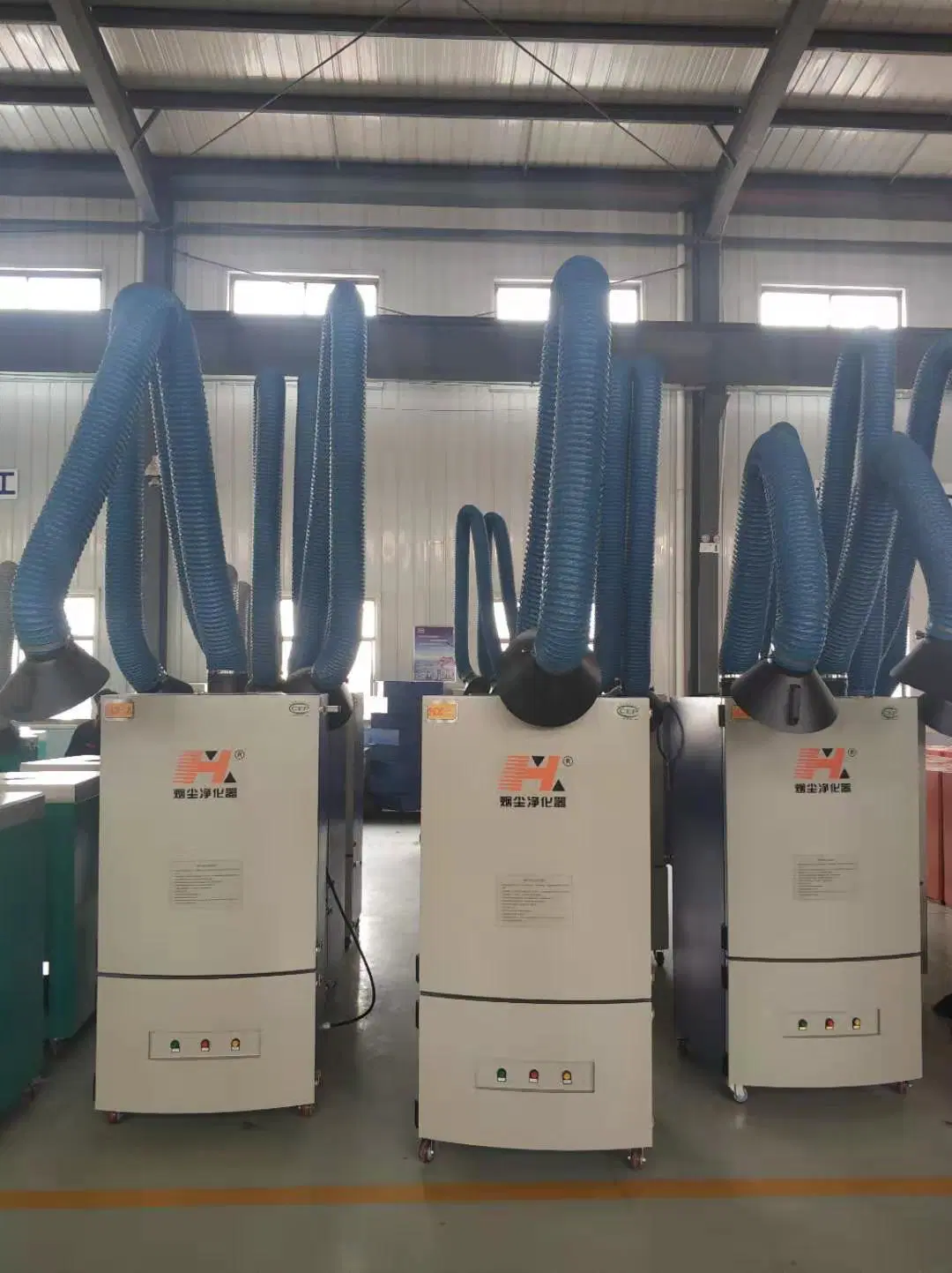 High Vacuum Fume Extractor Filter Soldering Industrial Portable Dust Collector with Flexible Suction Arms