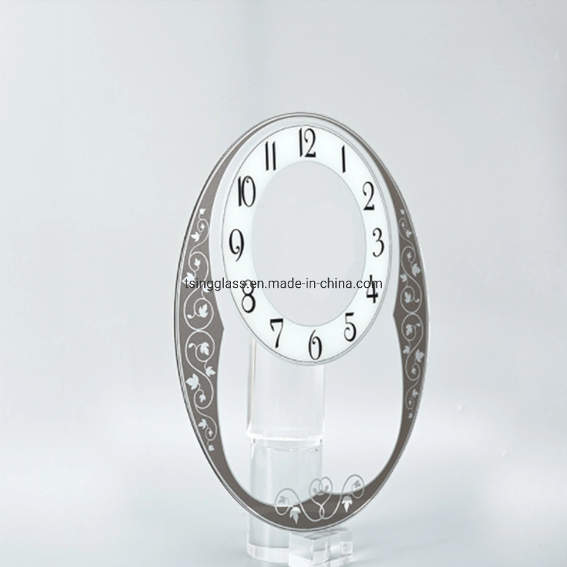 0.5mm-5mm Clock Silk Screen Printing Electronic Clock High Temperature Tempered Glass