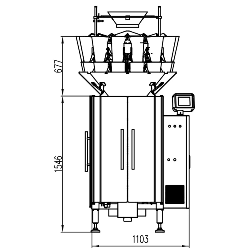 Automatic Snack Food Packaging Machine for Pillow Bags Jw-Mc461016