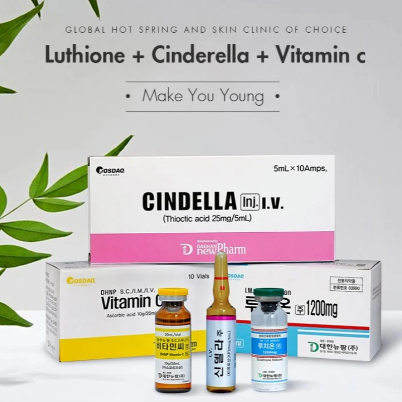 2022 Serum Vitamin C Brand Ascorbic Acid Vitamin C IV Luthione Glutathione Cindella Skin Whitening Injection High Quality Whitening Products CE Certification