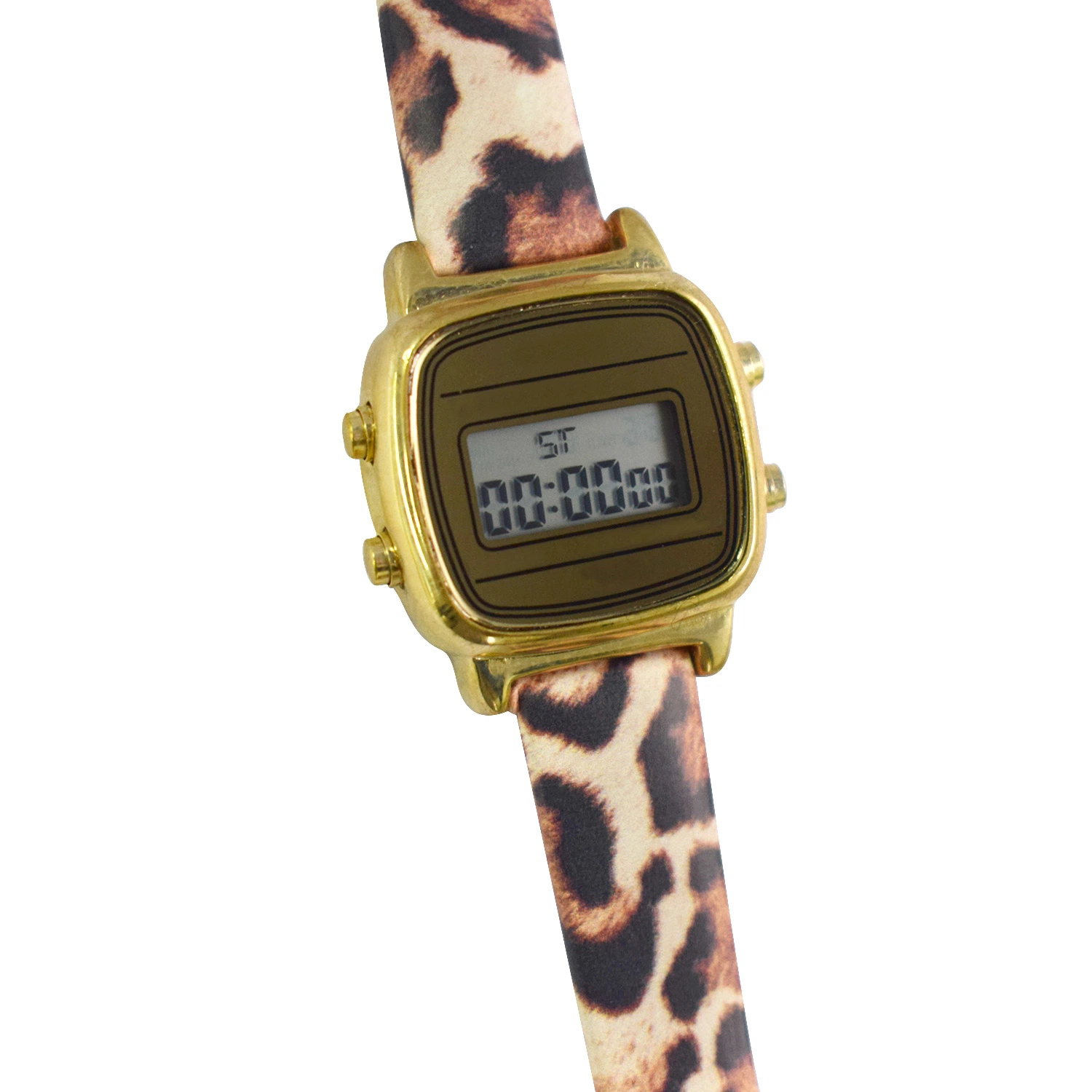 Factory OEM Wholesale/Supplier Animal Strap Alarm Clock Wrist Watch (cm19053)