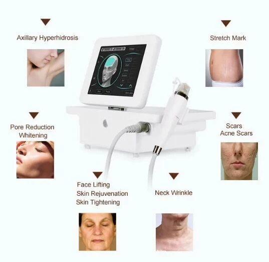 Heißer Verkauf Portable Hochfrequenz Gesichtsbehandlung Korpora Hochfrequenz Haut Straffing Fractional RF Microneedling Beauty Machine